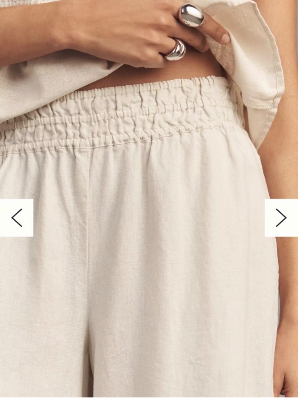 Anthropologie Somerset 100%
Linen Pull-On Pants Tan size 3XL - Picture 5 of 8